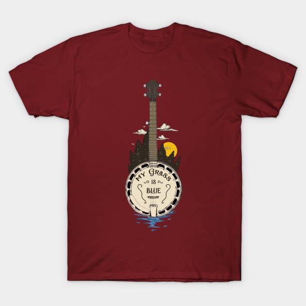 Bluegrass 5 String Banjo Gift T-Shirt by USProudness